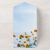 Zomenbloem Alle in één bruiloft All In One Uitnodiging (Buitenkant)