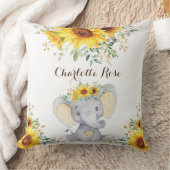 Zomenbloem Elephant Peanut Baby Girl Nursery Kussen (Deken)