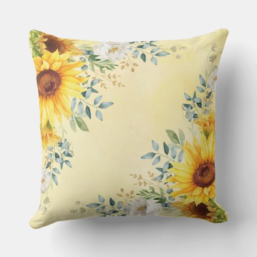 Zomenbloem Elephant Peanut Baby Girl Nursery Kussen (Achterkant)