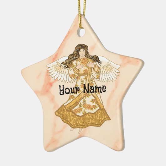 Zomengel Christelijk Keramisch Ornament (Links)