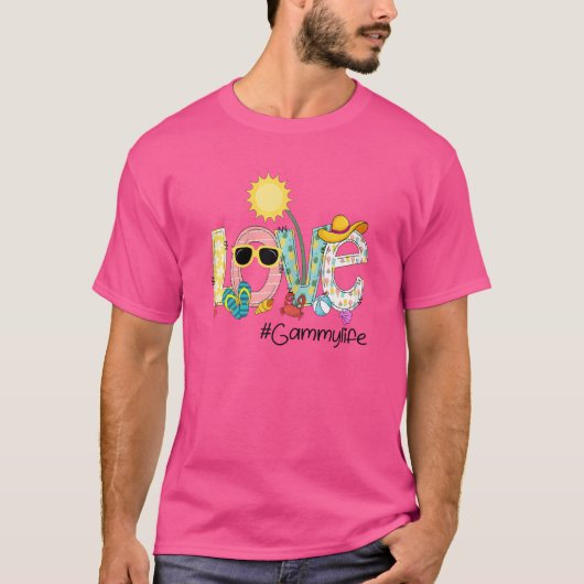 Zomenliefde Gammylife Gammy Love Vacatio T-shirt (Voorkant)