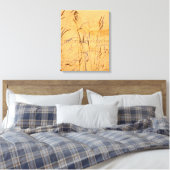 Zomentgrassen en Poster van de schaduwen Canvas Afdruk (Insitu (Slaapkamer))