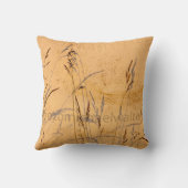 Zomentgrassen en Poster van de schaduwen Kussen (Achterkant)