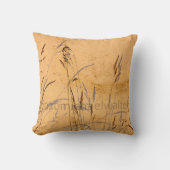 Zomentgrassen en Poster van de schaduwen Kussen (Voorkant)