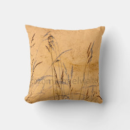 Zomentgrassen en Poster van de schaduwen Kussen