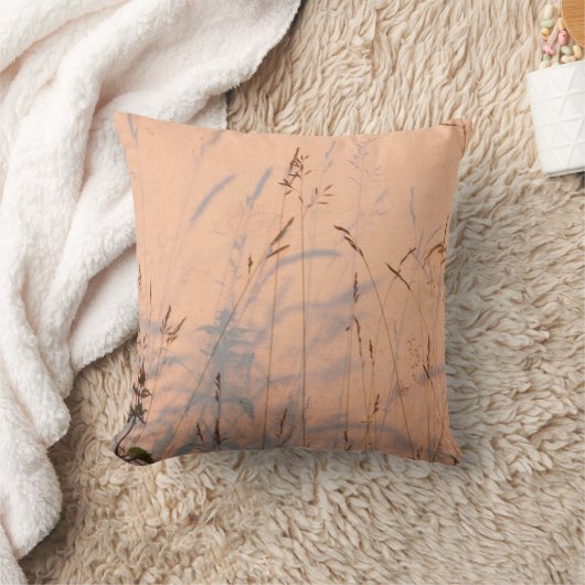 Zomentgrassen en Poster van de schaduwen Kussen (Deken)