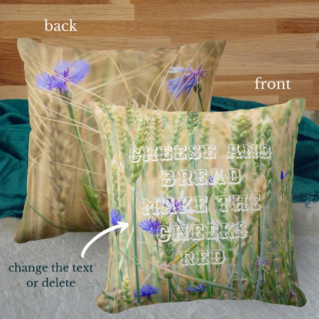 Zomenweiland met blauwe maïskolven kussen (Creator heeft geüpload)