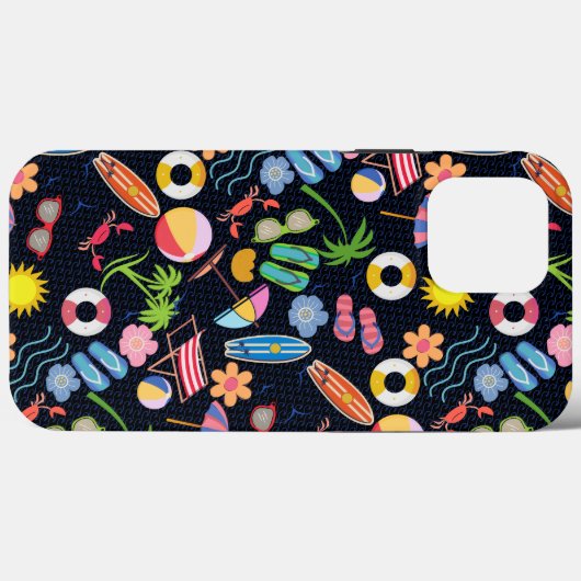 Zomer 01.b.Zwart BG Case-Mate iPhone Case (Achterkant (horizontaal))