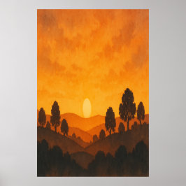 Zomer 10, August Horizon, seizoensgebonden print