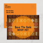 Zomer 17e verjaardag Red de datum Aankondigingskaart (Voorkant / Achterkant)