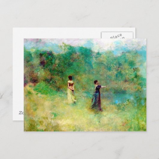 zomer 1890 briefkaart (Voorkant / Achterkant)