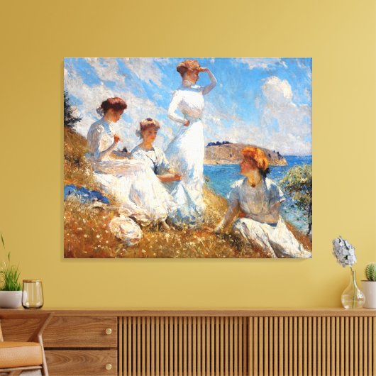 zomer 1909 canvas afdruk (Insitu (Woonkamer))