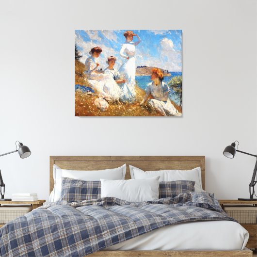 zomer 1909 canvas afdruk (Insitu (Slaapkamer))