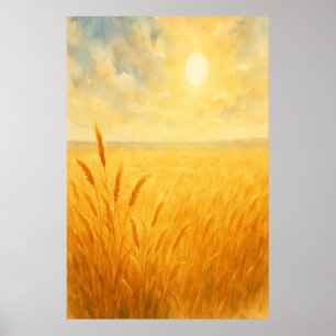 Zomer 1, Velden van Licht, Seizoensgebonden Print
