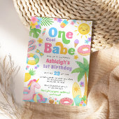 Zomer 1e Verjaardag Uitnodiging - One Cool Babe