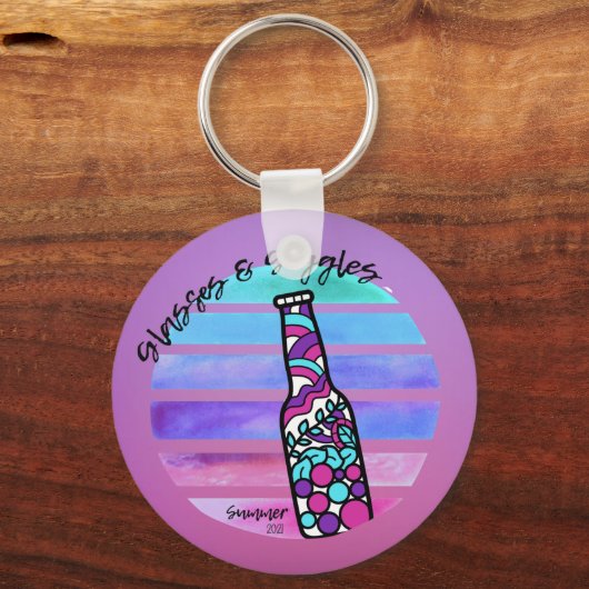 zomer 2021 Sleutelhanger met fles (Voorkant)
