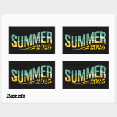 Zomer 2025 rechthoekige sticker (Vel)