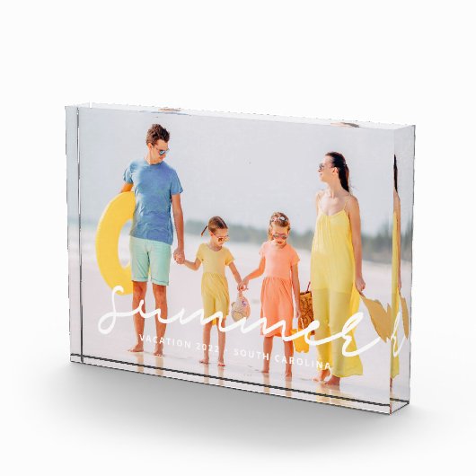 Zomer 20XX familie Vacation Modern Simple Fotoblokken (Rechts)