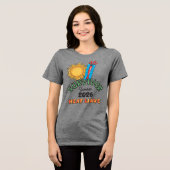 Zomer 26 Hittegolf Dames Tri-Blend T- Shirt (Voorkant volledig)