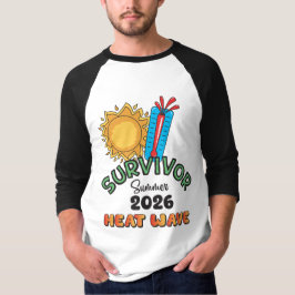 Zomer 26 Hittegolf Heren 3/4 Mouwen Ringer  T-shirt