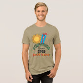 Zomer 26 Hittegolf Heren Tri-Blend T- Shirt (Voorkant volledig)
