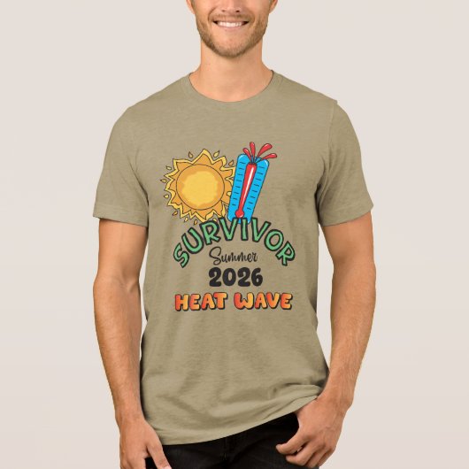 Zomer 26 Hittegolf Heren Tri-Blend T- Shirt (Voorkant)