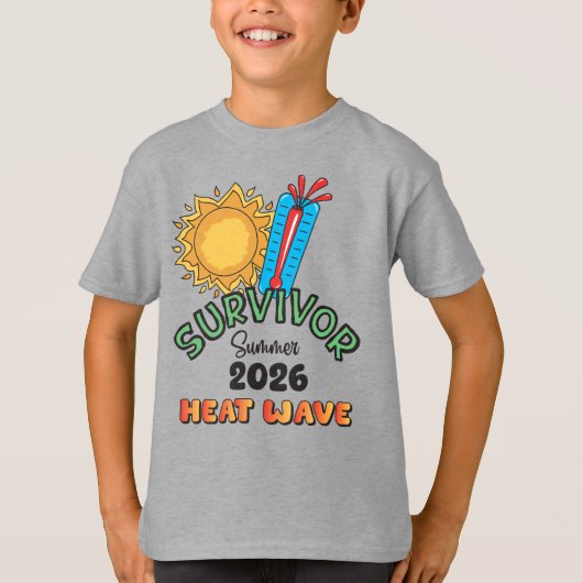 Zomer 26 Hittegolf Jongens Basic T-Shirt (Voorkant)