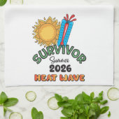 Zomer 26 Hittegolf Keukenhanddoek (Gevouwen)