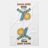 Zomer 26 Hittegolf Keukenhanddoek (Verticaal)