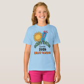 Zomer 26 Hittegolf Meisjes Basic T-Shirt (Voorkant volledig)