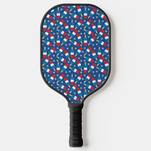 Zomer 4 juli patriottische populaties pickleball paddle (Voorkant)