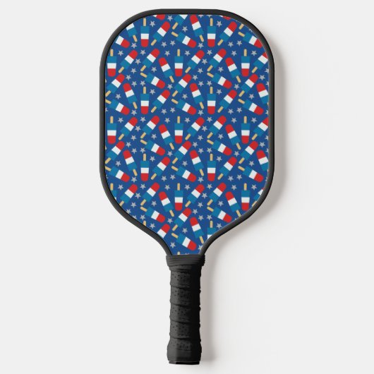 Zomer 4 juli patriottische populaties pickleball paddle (Achterkant)