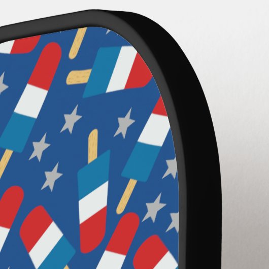 Zomer 4 juli patriottische populaties pickleball paddle (Links Detail)