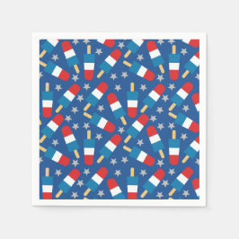 Zomer 4 juli patriottische populaties servet