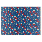 Zomer 4 juli patriottische populaties snijplank (Voorkant)