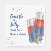 Zomer 4 juli Schattigee gewoonte Servet (Voorkant)