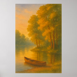 Zomer 5, Lakeside Glow, Seizoensgebonden Print