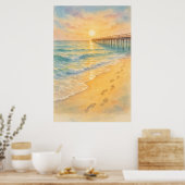Zomer 8, Golden Tides, seizoensgebonden print (Keuken)