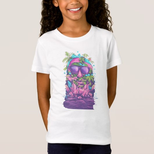 Zomer 9 golven, zand, water, gift, zonneschijn t-shirt (Voorkant)