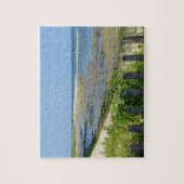 Zomer aan de strand op de Long Island Sound Coast Legpuzzel (Verticaal)