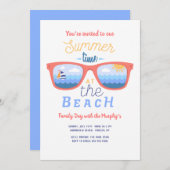 Zomer aan het Strand Uitnodiging (Voorkant / Achterkant)