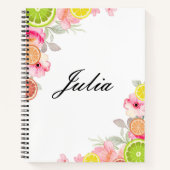 ZOMER AANGEPASTE NAAM CITRUSVRUCHTEN NOTITIEBOEK (Voorkant)