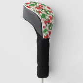 Zomer Aardbei in Roze Golfheadcover (Schuin)