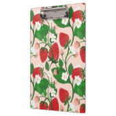Zomer aardbei in roze klembord (Links)