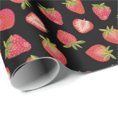 Zomer Aardbei Patroon Cadeaupapier (Rol Hoek)