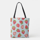 Zomer Aardbei Patroon Tote Bag (Achterkant)