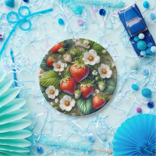 Zomer Aardbei Rode Fruit Papier Bord