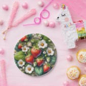 Zomer Aardbei Rood Fruit Papieren Bord (Feest)