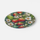 Zomer Aardbei Rood Fruit Papieren Bord (Gekanteld)