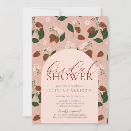 Zomer Aardbeien Bruids Douche Uitnodiging